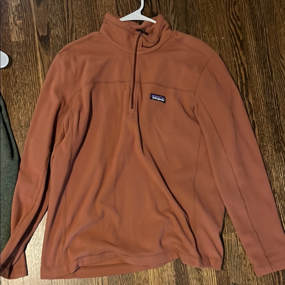 Patagonia Brown Zip Up Fleece Sweater